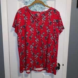 Criss Cross Neckline Tee